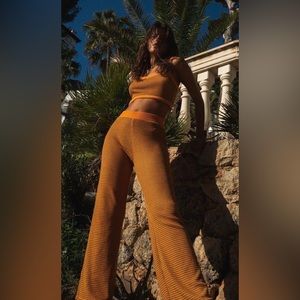 Zara orange knit set